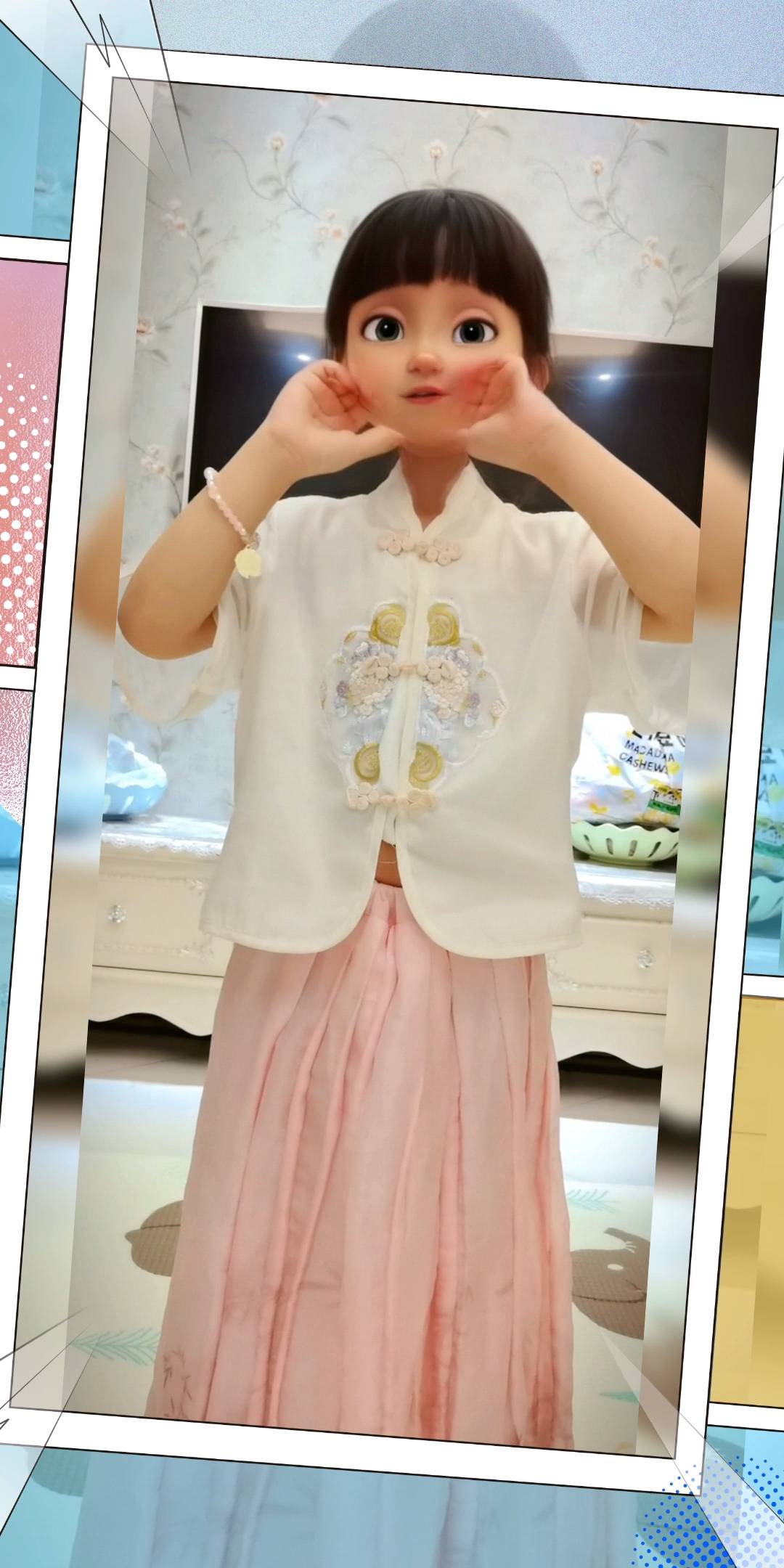 我家小闺女可喜欢表演啦